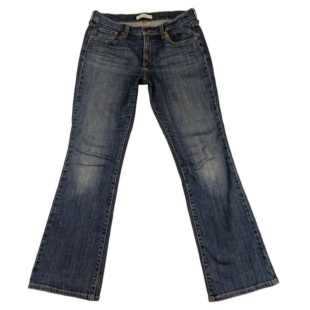 Levi's Womens Jeans 515 10M Bootcut 32x31 Mid Rise Dark Wash Denim Stretch VTG